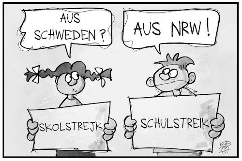 Cartoon: Schulboykott (medium) by Kostas Koufogiorgos tagged karikatur,koufogiorgos,illustration,cartoon,schule,schulboykott,greta,thunberg,klima,streik,nrw,corona,pandemie,bildung,abitur,abschluss,prüfung,karikatur,koufogiorgos,illustration,cartoon,schule,schulboykott,greta,thunberg,klima,streik,nrw,corona,pandemie,bildung,abitur,abschluss,prüfung