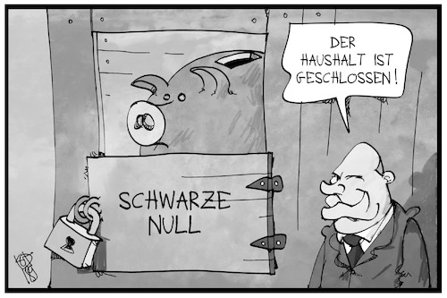 Cartoon: Sparhaushalt (medium) by Kostas Koufogiorgos tagged karikatur,koufogiorgos,illustration,cartoon,haushalt,stall,sparschwein,scholz,bundeshaushalt,geld,politik,karikatur,koufogiorgos,illustration,cartoon,haushalt,stall,sparschwein,scholz,bundeshaushalt,geld,politik