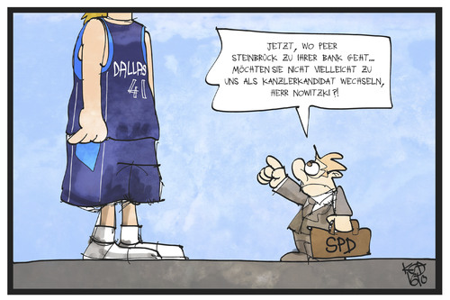 Steinbrück und Nowitzki