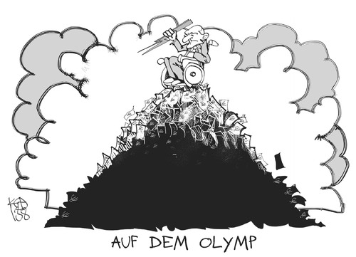 Cartoon: Steuergeld-Olymp (medium) by Kostas Koufogiorgos tagged schäuble,olymp,zeus,steuergeld,berg,griechenland,geld,wirtschaft,karikatur,koufogiorgos,schäuble,olymp,zeus,steuergeld,berg,griechenland,geld,wirtschaft,karikatur,koufogiorgos