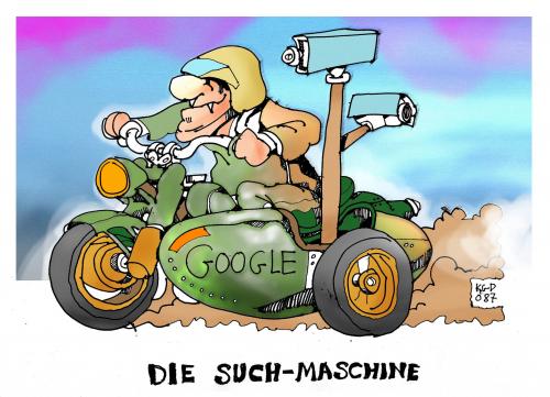 Cartoon: Such-Maschine (medium) by Kostas Koufogiorgos tagged datenschutz,google,münchen,frankfurt,berlin,suchmaschine,kostas,koufogiorgos,google,suchmaschine,google street view,street,view,straße,straßen,stadt,münchen,frankfurt,berlin,datenschutz,überwachung,überwachungsstaat,spionage,big brother,big,brother,1984,george orwell,george,orwell,trojaner,video,internet,computer,wolfgang schäuble,wolfgang,schäuble,datenklau,datenraub