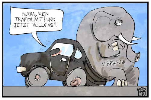 Cartoon: Tempolimit (medium) by Kostas Koufogiorgos tagged karikatur,koufogiorgos,illustration,cartoon,brexit,tempolimit,fahren,auto,verkehr,mobilität,elefant,karikatur,koufogiorgos,illustration,cartoon,brexit,tempolimit,fahren,auto,verkehr,mobilität,elefant