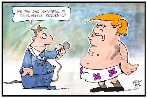 Trump pokert