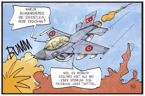 Cartoon: Türkei (medium) by Kostas Koufogiorgos tagged karikatur,koufogiorgos,illustration,cartoon,tuerkei,flugzeug,angriff,krieg,konflikt,pkk,is,facebook,twitter,soziale,netzwerke,internet,zensur,politik,terrorismus,karikatur,koufogiorgos,illustration,cartoon,tuerkei,flugzeug,angriff,krieg,konflikt,pkk,is,facebook,twitter,soziale,netzwerke,internet,zensur,politik,terrorismus