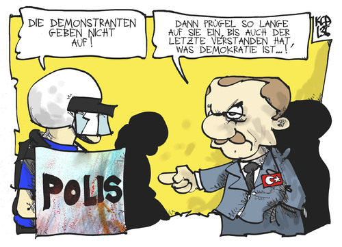 Cartoon: Türkische Demokratie (medium) by Kostas Koufogiorgos tagged türkei,erdogan,demokratie,polizei,polis,demonstration,protest,karikatur,koufogiorgos,türkei,erdogan,demokratie,polizei,polis,demonstration,protest,karikatur,koufogiorgos