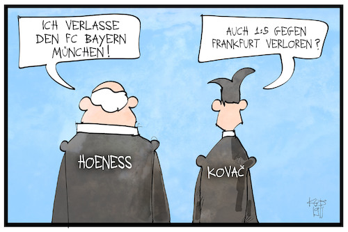 Cartoon: Uli Hoeneß (medium) by Kostas Koufogiorgos tagged karikatur,koufogiorgos,illustration,cartoon,uli,hoeneß,fussball,bayern,verein,praesident,kovac,entlassung,ruhestand,manager,karikatur,koufogiorgos,illustration,cartoon,uli,hoeneß,fussball,bayern,verein,praesident,kovac,entlassung,ruhestand,manager