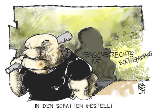 Cartoon: UN-Menschenrechtsrat (medium) by Kostas Koufogiorgos tagged koufogiorgos,karikatur,neonazi,schatten,terrorismus,menschenrechtsreport,rechtsextremismus,menschenrechte,un,deutschland,deutschland,un,menschenrechte,rechtsextremismus,menschenrechtsreport,terrorismus,schatten,neonazi,karikatur,koufogiorgos