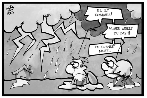 Cartoon: Unwetter (medium) by Kostas Koufogiorgos tagged umwelt,überflutung,naturkatastrophe,klima,regen,donner,blitz,schnee,gewitter,sommer,unwetter,wetter,cartoon,illustration,koufogiorgos,karikatur,karikatur,koufogiorgos,illustration,cartoon,wetter,unwetter,sommer,gewitter,schnee,blitz,donner,regen,klima,naturkatastrophe,überflutung,umwelt