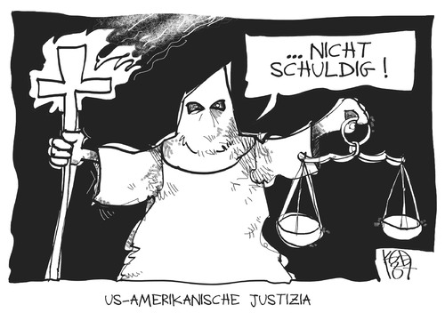 Cartoon: US-Justiz (medium) by Kostas Koufogiorgos tagged zimmerman,justiz,justizia,rassismus,prozess,florida,usa,karikatur,koufogiorgos,zimmerman,justiz,justizia,rassismus,prozess,florida,usa,karikatur,koufogiorgos