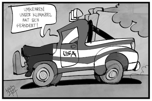 Cartoon: US-Klimaziele (medium) by Kostas Koufogiorgos tagged karikatur,koufogiorgos,illustration,cartoon,usa,klima,klimaziel,verschmutzung,auto,abgas,klimaabkommen,umwelt,karikatur,koufogiorgos,illustration,cartoon,usa,klima,klimaziel,verschmutzung,auto,abgas,klimaabkommen,umwelt