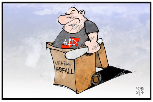 Cartoon: Verdachtsfall AfD (medium) by Kostas Koufogiorgos tagged karikatur,koufogiorgos,illustration,cartoon,afd,partei,beobachtung,verdachtsfall,abfall,müll,demokratie,verfassungsschutz,karikatur,koufogiorgos,illustration,cartoon,afd,partei,beobachtung,verdachtsfall,abfall,müll,demokratie,verfassungsschutz