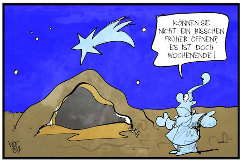 Cartoon: Vorweihnachtswochenende (medium) by Kostas Koufogiorgos tagged karikatur,koufogiorgos,illustration,cartoon,weihnachten,krippe,geburtshöhle,wochenende,freizeit,karikatur,koufogiorgos,illustration,cartoon,weihnachten,krippe,geburtshöhle,wochenende,freizeit