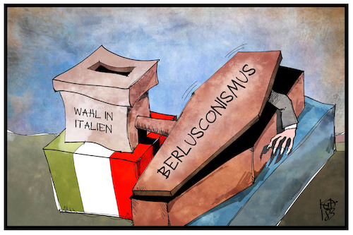 Cartoon: Wahl in Italien (medium) by Kostas Koufogiorgos tagged karikatur,koufogiorgos,illustration,cartoon,wahl,italien,wahlurne,sarg,vampir,auferstehung,berlusconi,parlamentswahl,demokratie,karikatur,koufogiorgos,illustration,cartoon,wahl,italien,wahlurne,sarg,vampir,auferstehung,berlusconi,parlamentswahl,demokratie