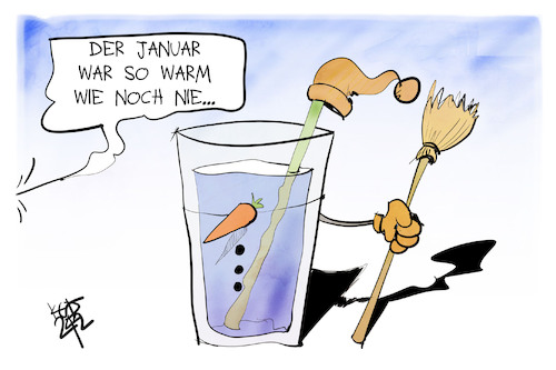 Warmer Januar