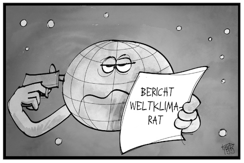 Cartoon: Weltklimarat (medium) by Kostas Koufogiorgos tagged karikatur,koufogiorgos,illustration,cartoon,ipcc,erde,klima,umwelt,selbstmord,bericht,weltklimarat,karikatur,koufogiorgos,illustration,cartoon,ipcc,erde,klima,umwelt,selbstmord,bericht,weltklimarat