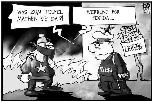 Werbung für PEGIDA