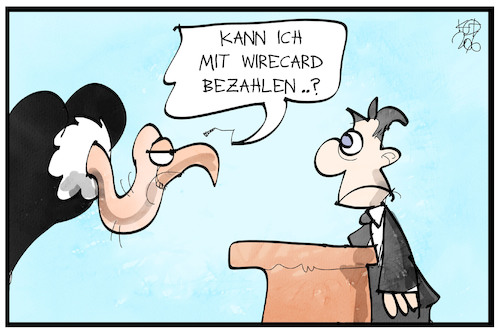 Cartoon: Wirecard (medium) by Kostas Koufogiorgos tagged karikatur,koufogiorgos,illustration,cartoon,wirecard,geier,pleite,insolvenz,wirtschaft,finanzen,boerse,dax,kartenzahlung,geld,karikatur,koufogiorgos,illustration,cartoon,wirecard,geier,pleite,insolvenz,wirtschaft,finanzen,boerse,dax,kartenzahlung,geld