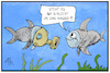 Cartoon: Deutsche Gewässer (small) by Kostas Koufogiorgos tagged karikatur,koufogiorgos,illustration,cartoon,wasser,fluss,qualität,umwelt,verschmutzung,gewässer,fisch,atemmaske,umweltschutz