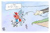Cartoon: Frankreich (small) by Kostas Koufogiorgos tagged karikatur,koufogiorgos,parlamentswahl,frankreich,hahn,fliegen,vogel