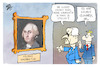 Cartoon: George und Biden (small) by Kostas Koufogiorgos tagged karikatur,koufogiorgos,biden,george,clooney,washington