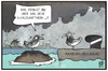 Cartoon: Hamburg-Moorburg (small) by Kostas Koufogiorgos tagged karikatur,koufogiorgos,illustration,cartoon,hamburg,moorburg,kohle,kohlekraft,energie,vogel,hafen,umwelt,verschmutzung,russ,wirtschaft