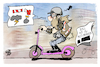 Cartoon: Handelskrieg (small) by Kostas Koufogiorgos tagged karikatur,koufogiorgos,usa,harley,roller,motorrad,rocker,zölle