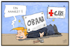 Cartoon: Obamacare (small) by Kostas Koufogiorgos tagged karikatur koufogiorgos illustration cartoon obamacare trump umbau arzt krankenversicherung usa sozialstaat