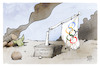 Cartoon: Olympischer Frieden (small) by Kostas Koufogiorgos tagged karikatur,koufogiorgos,frieden,olympia,flagge,krieg