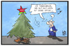 Cartoon: Rot-rot-grün (small) by Kostas Koufogiorgos tagged karikatur,koufogiorgos,illustration,cartoon,tannenbaum,weihnachtsbaum,rot,grün,spd,gruene,linke,weihnachten,weihnachtslied,bund,berlin,stern,spitze,politik,koalition