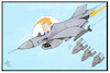 Cartoon: Trump bringt Jobs (small) by Kostas Koufogiorgos tagged karikatur koufogiorgos illustration cartoon trump jobs waffen waffendeal saudi arabien flugzeug wirtschaft bombe bombardierung usa