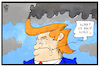 Cartoon: Trumps Klimapolitik (small) by Kostas Koufogiorgos tagged karikatur koufogiorgos illustration cartoon trump kohle fossile brennstoffe klima politik klimaschutz energiewende usa
