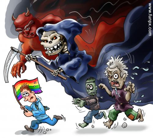 monster cartoon gay sex