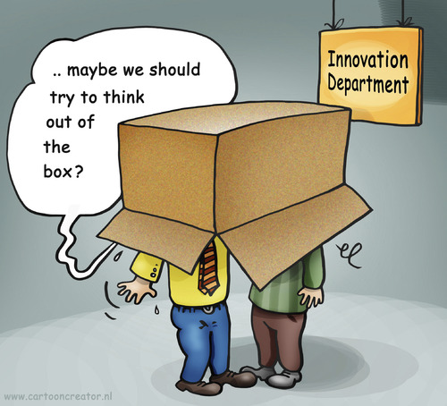 Out Of The Box By Illustrator Business Cartoon TOONPOOL