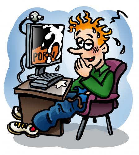 Internet Cartoon Porn - Satire about porn on web By illustrator | Love Cartoon ...