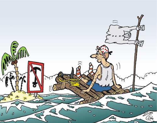 Cartoon: Ankern verboten (medium) by JotKa tagged anker,ankern,seenot,schiffbruch,inselwitz,seemann,insel,meer,ozean,anker,ankern,seenot,schiffbruch,inselwitz,seemann,insel,meer,ozean