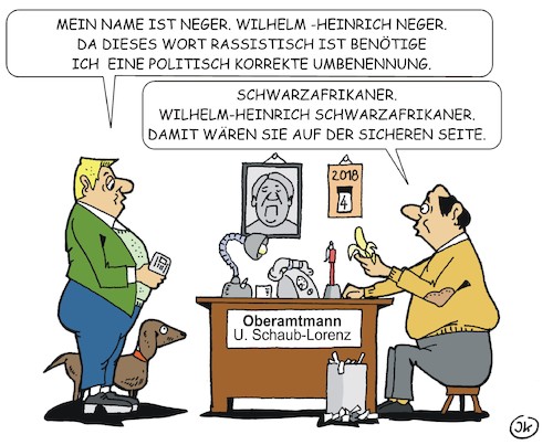 Cartoon: Auf dem Amt (medium) by JotKa tagged behörden,ämter,amt,namen,namensänderung,rassismus,deutschland,afrika,neger,schwarzafrikaner,gesellschaft,multikulti,behörden,ämter,amt,namen,namensänderung,rassismus,deutschland,afrika,neger,schwarzafrikaner,gesellschaft,multikulti