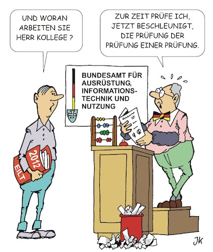 Cartoon: Beschleunigung (medium) by JotKa tagged politik,bürokratie,beschaffung,beschaffungswesen,wirtschaft,beschaffungsamt,politik,bürokratie,beschaffung,beschaffungswesen,wirtschaft,beschaffungsamt