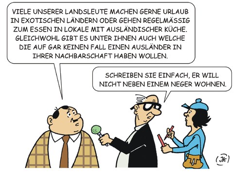 Cartoon: Definitionen (medium) by JotKa tagged nachbarschaft,ausländer,reisen,urlaub,fremde,kulturen,ausländische,küche,politiker,rassismus,presse,meinungen,gesellschaft,bildung,bürger,akzeptanz,schlagzeilen,medien,und,kultur,fernsehen,radio,internet,immigration,wohnen,leben,nachbarschaft,ausländer,reisen,urlaub,fremde,kulturen,ausländische,küche,politiker,rassismus,presse,meinungen,gesellschaft,bildung,bürger,akzeptanz,schlagzeilen,medien,und,kultur,fernsehen,radio,internet,immigration,wohnen,leben