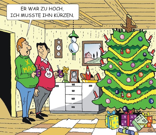 Der Weihnachtsbaum By JotKa  Media & Culture Cartoon  TOONPOOL