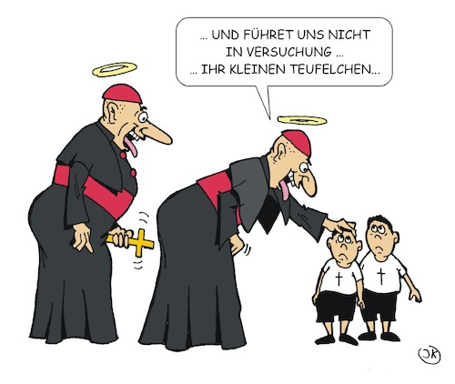 Cartoon: Die Kirche beugt vor (medium) by JotKa tagged kirche,kinder,missbrauch,vatikan,bischof,kardinal,pabst,vertuschung,kindesmissbrauch,waisenhäuser,opfer,religion,kirche,kinder,missbrauch,vatikan,bischof,kardinal,pabst,vertuschung,kindesmissbrauch,waisenhäuser,opfer,religion