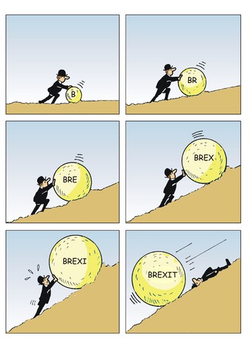 Cartoon: Die Kugel rollt (medium) by JotKa tagged brexit,referendum,britain,england,eu,europäische,union,brüssel,parlament,cameron,politik,bündnisse,verträge,austritte,schottland,beitritt,great,grossbritannien,wales,nordirland,brexit,referendum,britain,england,eu,europäische,union,brüssel,parlament,cameron,politik,bündnisse,verträge,austritte,schottland,beitritt,great,grossbritannien,wales,nordirland