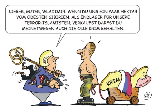 Cartoon: Ein unmoralisches Angebot (medium) by JotKa tagged terror,islamisten,salafisten,attentate,krim,ukraine,merkel,putin,terrorist,eu,teppichklopfer,endlager,sibirien,terror,islamisten,salafisten,attentate,krim,ukraine,merkel,putin,terrorist,eu,teppichklopfer,endlager,sibirien