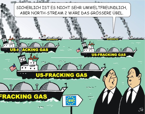 Cartoon: Energie für Europa 1 (medium) by JotKa tagged energie,gas,pipeline,north,stream,fracking,politik,wirtschaft,umwelt,klima,russengas,gazprom,trump,erdgas,energie,gas,pipeline,north,stream,fracking,politik,wirtschaft,umwelt,klima,russengas,gazprom,trump,erdgas