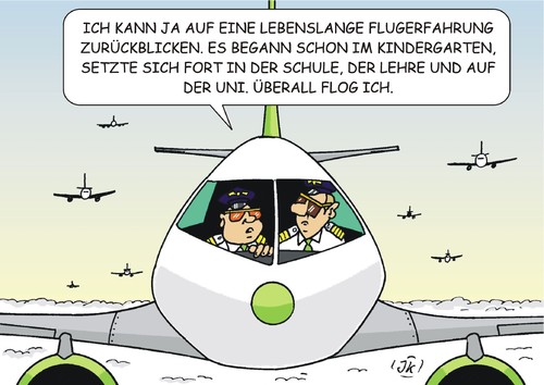 Cartoon: Fliegen (medium) by JotKa tagged fliegen,flugzeug,urlaub,reisen,piloten,schule,lehre,uni,kindergarten,karrieren,verkehr,technik,fliegen,flugzeug,urlaub,reisen,piloten,schule,lehre,uni,kindergarten,karrieren,verkehr,technik