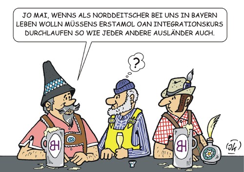 Cartoon: Integration (medium) by JotKa tagged integration,integrationskurs,einwanderung,inländer,ausländer,staatsbürgerschaft,wohnsitz,traditionen,lebensweisen,norddeutschland,süddeutschland,bayern,einbürgerung,flüchtlinge,integration,integrationskurs,einwanderung,inländer,ausländer,staatsbürgerschaft,wohnsitz,traditionen,lebensweisen,norddeutschland,süddeutschland,bayern,einbürgerung,flüchtlinge