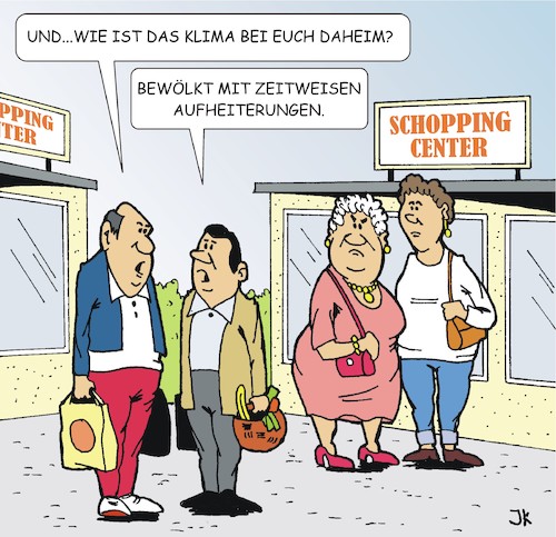 Cartoon: Klima (medium) by JotKa tagged klima,ehe,mann,frau,beziehungen,liebe,leid,haus,shopping,streit,klima,ehe,mann,frau,beziehungen,liebe,leid,haus,shopping,streit