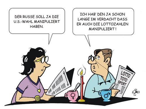 Cartoon: Manipulationen (medium) by JotKa tagged manipulationen,fakenews,internet,wahlen,us,wahlkampf,clinton,trump,bundestag,bundestagswahlen,falschinformationen,wählerbeeinflussung,politik,politiker,lotto,sport,presse,medien,russlamnd,russen,moskau,manipulationen,fakenews,internet,wahlen,us,wahlkampf,clinton,trump,bundestag,bundestagswahlen,falschinformationen,wählerbeeinflussung,politik,politiker,lotto,sport,presse,medien,russlamnd,russen,moskau