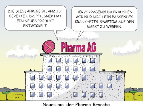 Cartoon: Neues von der Pharmabranche (medium) by JotKa tagged pharma,pharmaindustrie,heilmittel,pillen,tabletten,krankheiten,pseudoleiden,märkte,geld,umsatz,gewinn,börse,aktien,aktienkurse,bilanzen,verbraucher,patienten,pharma,pharmaindustrie,heilmittel,pillen,tabletten,krankheiten,pseudoleiden,märkte,geld,umsatz,gewinn,börse,aktien,aktienkurse,bilanzen,verbraucher,patienten