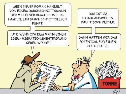 Cartoon: Neulich beim Verleger (medium) by JotKa tagged verleger,verlag,literatur,printmedien,autor,schriftsteller,bestseller,bücher,romane,manuskripte,immigranten,migration,2015,umsatz,verleger,verlag,literatur,printmedien,autor,schriftsteller,bestseller,bücher,romane,manuskripte,immigranten,migration,2015,umsatz