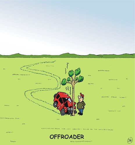 Cartoon: Offroader (medium) by JotKa tagged offroad,autos,fahrzeuge,suv,automobile,freizeit,gesellschaft,lifestyle,industrie,landschaft,offroad,autos,fahrzeuge,suv,automobile,freizeit,gesellschaft,lifestyle,industrie,landschaft